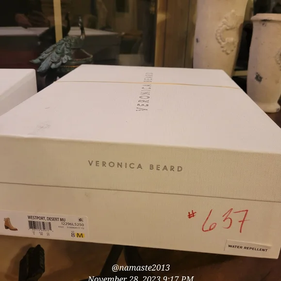 Veronica Beard Water Resistant Westport Lug SoleSuede Lamb Fur Luxury Boots #637 - Picture 15 of 15